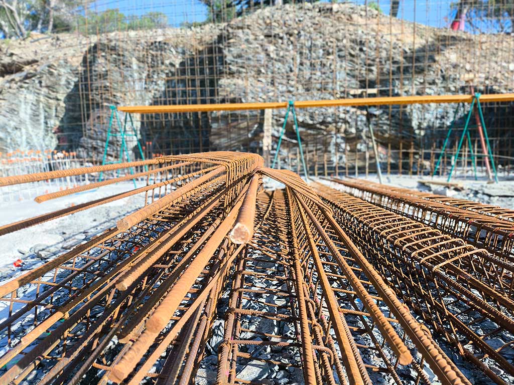 Imágen de la estructura del Nuevo Hotel Rocamar en Cadaqués